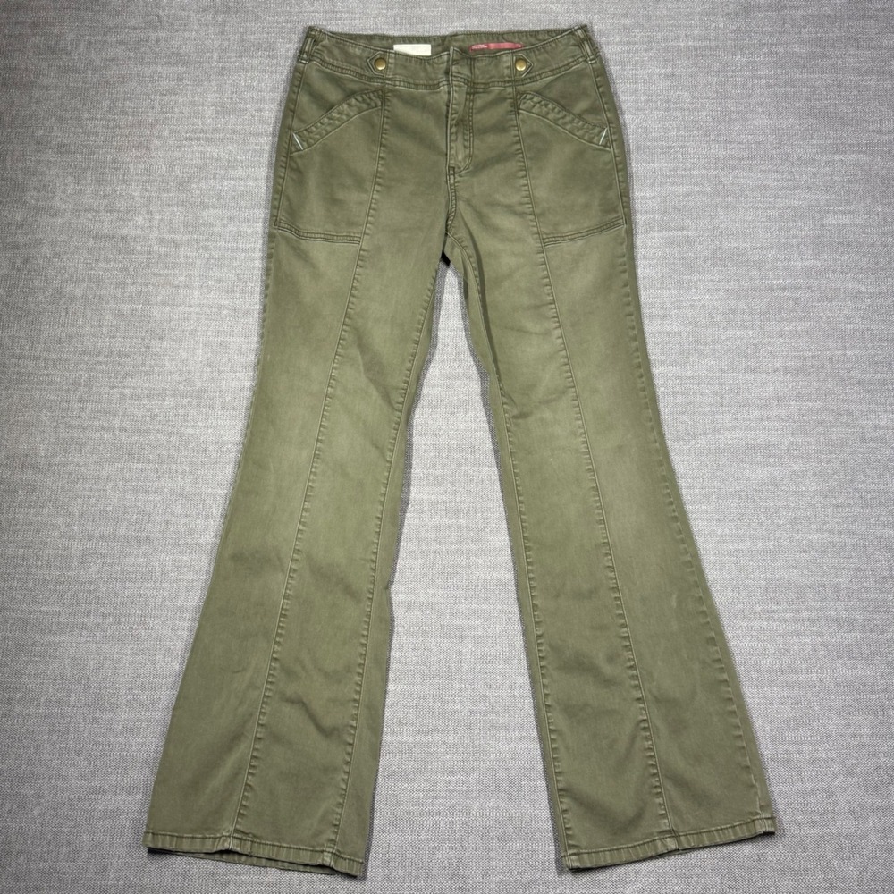 Pilcro Demilune Boot Pants Olive Green Size 26 Anthropologie